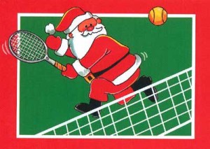 santa-playing-tennis